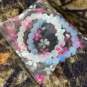 Multicolor Jade Style Bangle Bracelet and a Red Gift Box